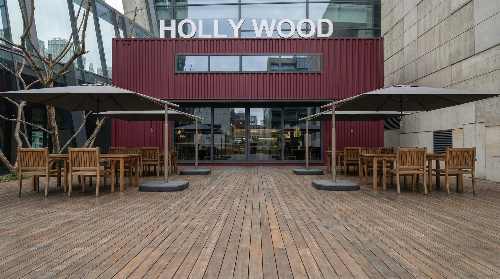 Espaço comercial — Arquitetura comercial · fachada e atendimento