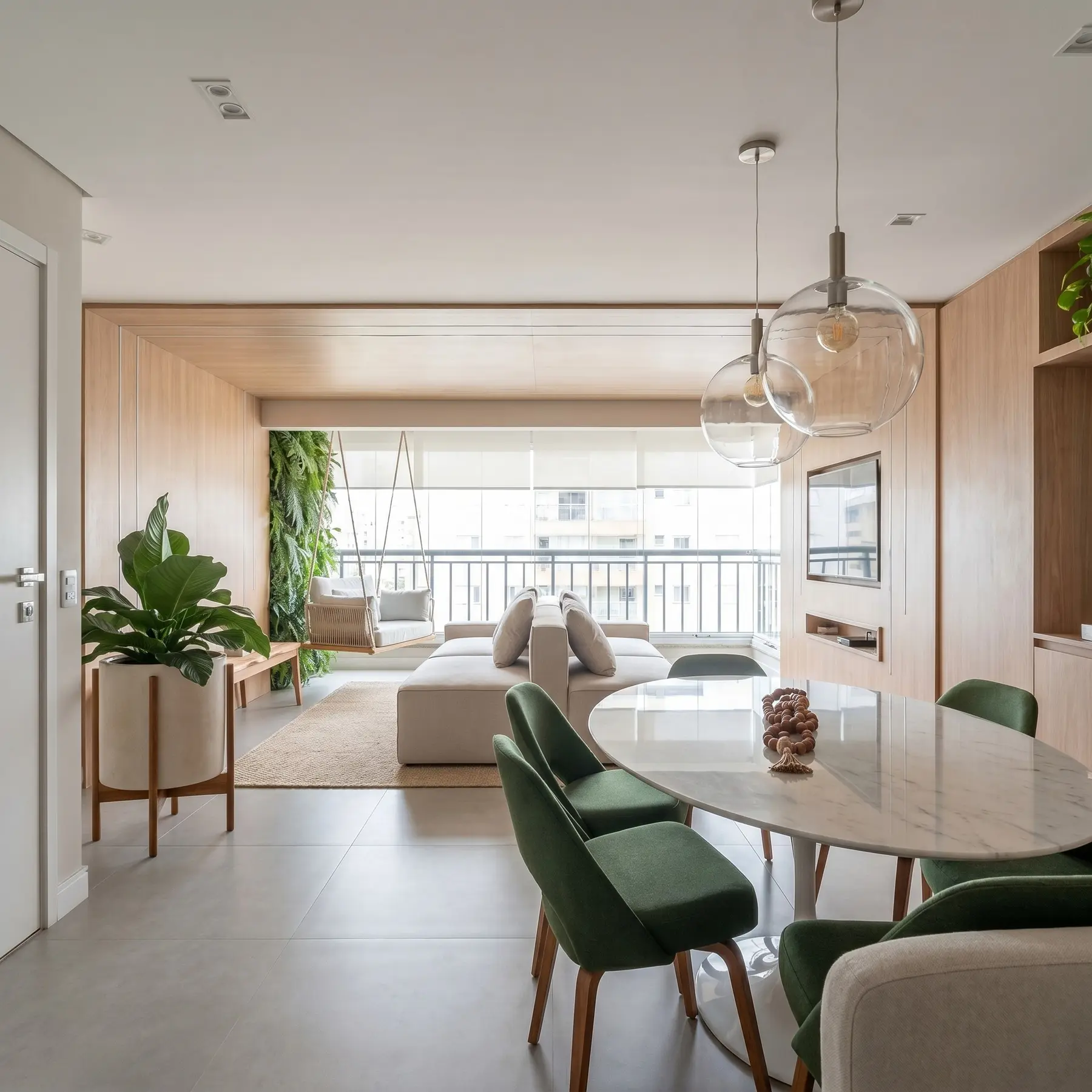Apartamento integrado — Projeto de interiores · ambientes integrados