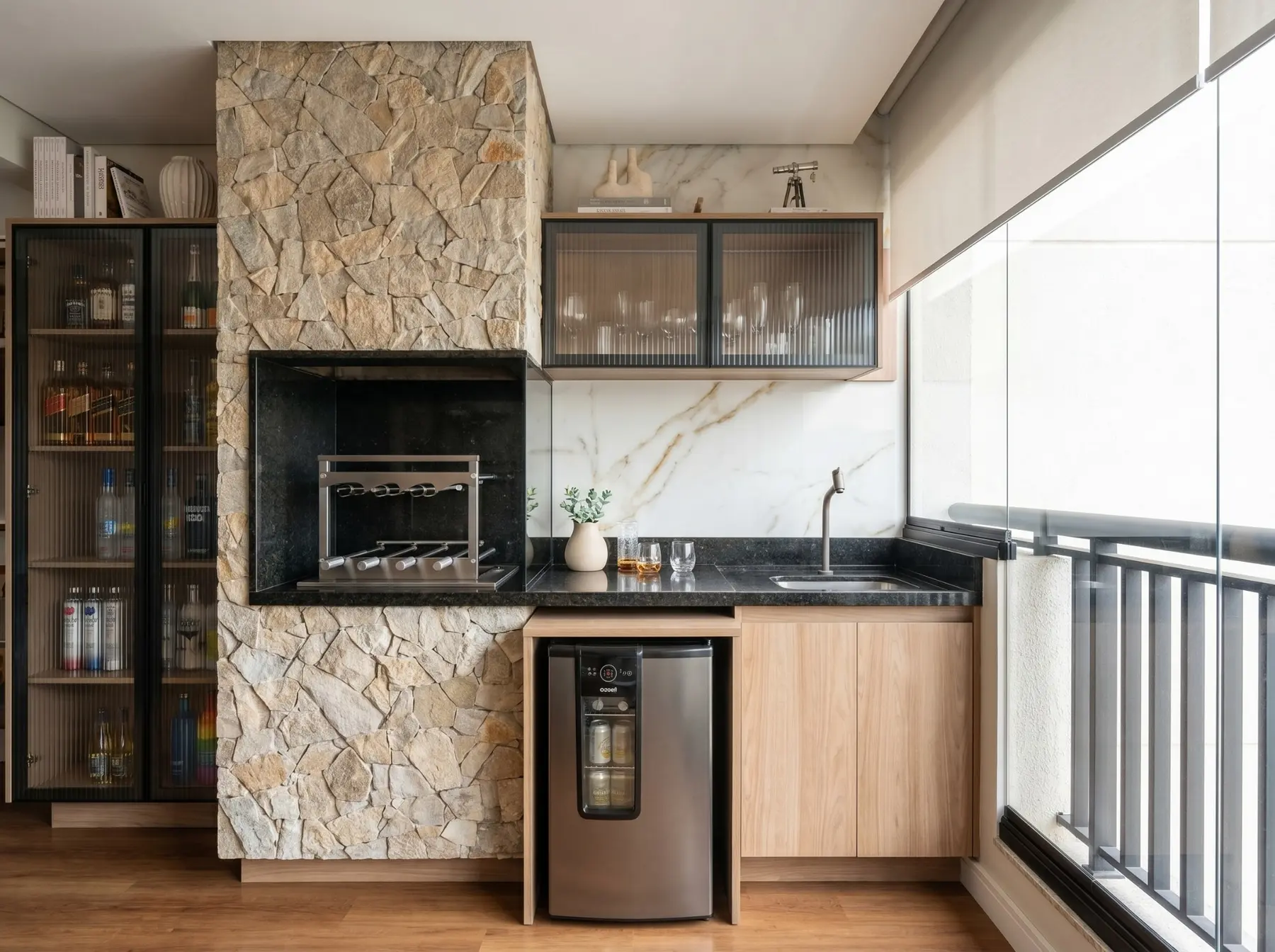 Varanda gourmet — Reforma de apartamento · varanda gourmet